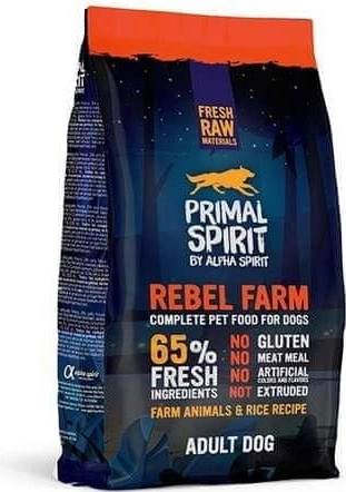 Primal Spirit Hundefutter – 65% Frischfleisch, Glutenfrei & Ohne Zusätze, 12 Kg Für Erwachsene Hunde