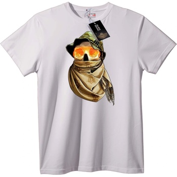 NOONEBRAND Тениска Череп с Шапка и Очила - 2XL, White