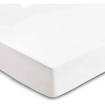 Flowen Prostěradlo vypasované prostěradlo z mikrovlákna bílé prodyšné 160x200