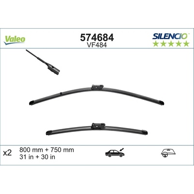 Valeo VF484 800+750 mm 574684