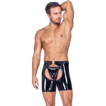 Black Level Vinyl Crotchless & Backless Chaps & String 2890550 Black XL