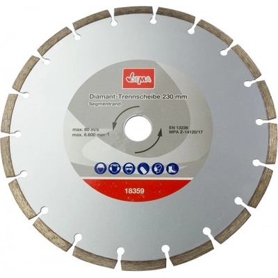 Dema Diamantový rezný kotúč segmentovaný 230 mm DDT230S