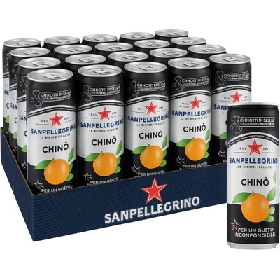 San Pellegrino perlivý nealkoholický nápoj Chinotto Chinò 24 x 330 ml
