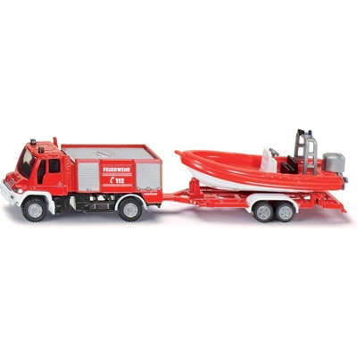 Siku Blister 1636- Požární vozidlo Unimog s člunem