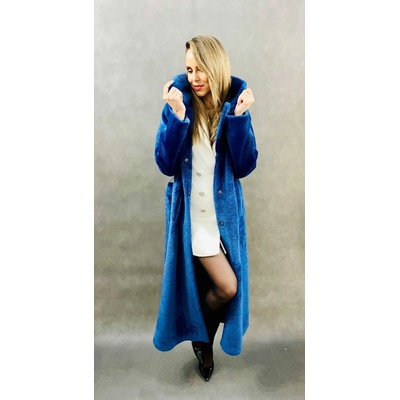Max Original Leather kabát z umelej kožušiny JH-905 blue Blue