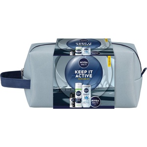 Nivea Men Подаръчен комплект Keep It Active, с несесер, 4 части