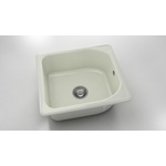 FAT Mивка Classic 209, Polymer marble, 02 Полярен гранит, с включен сифон - memo Мивка за вграждане