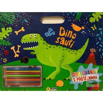Dinosauři omalovánky s pastelkam…