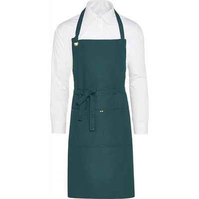 SG Accessories Bistro Ex JASSZ Bistro Jemná pracovní zástěra Provence z kepru se zavazováním kolem krku petrolejová