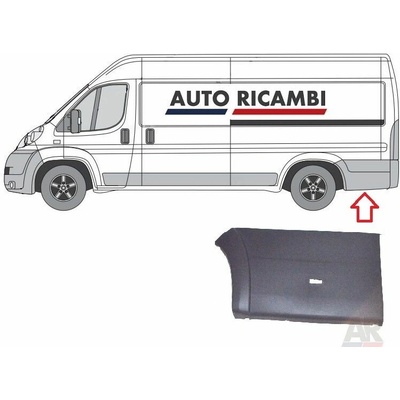 Ochranná lišta Fiat Ducato od 2006 levá, za zadní kolo - extra délka 735491688