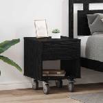 vidaXL Нощно шкафче 2 бр. Черния дъб 40, 5 x 40 x 48 см (891059)