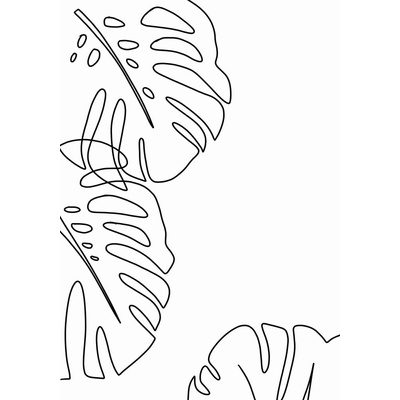 Veronika Boulová Плакат 29x41, 4 cm Monstera - Veronika Boulová (vboulova.27)