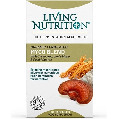 Living Nutrition Fermentovaná směs vitálních hub 60 kapslí