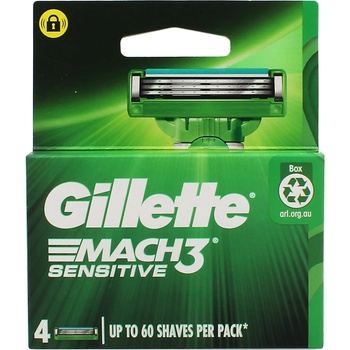 Gillette Mach3 Sensitive сменяеми глави Man 4 бр