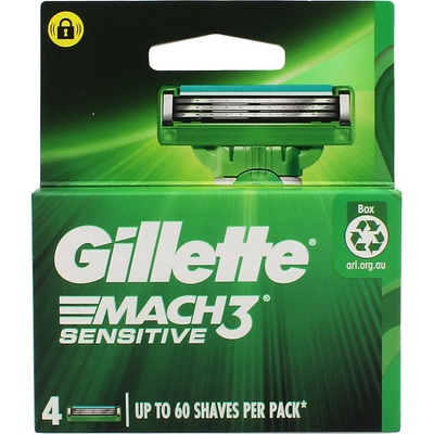 Gillette Mach3 Sensitive сменяеми глави Man 4 бр