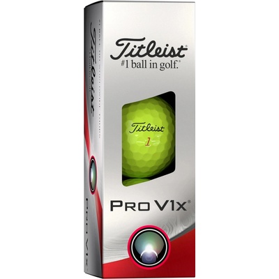 Titleist Pro V1x 2023 žluté 3 ks