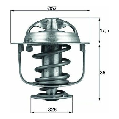 Termostat chladící kapaliny MAHLE ORIGINAL TX 119 82D (TX11982D)