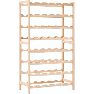 vidaXL Стойка за вино, кедрово дърво, 57, 5x28x102 см (246441)