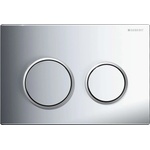 Geberit Omega20 - Бутон за казанче, гланц хром/мат хром 115.085. KH. 1 (115.085.KH.1)
