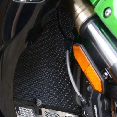 Ochranná mřížka chladiče R&G Racing - Kawasaki H2 SX, černá