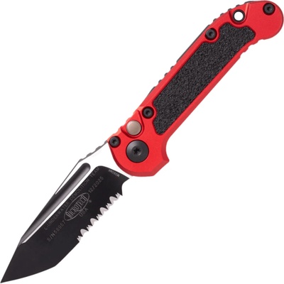 Microtech L.U.D.T. T/E Gen III Červený Částečně Zoubkovaný 1136-2RD