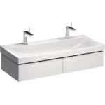 Geberit Долен шкаф за окачена мивка Geberit Xeno2, бял, 2 чекмеджета, 118 см (500.517.01.1)