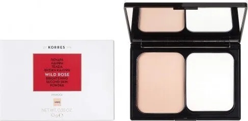 KORRES Озаряваща пудра Дива роза, Korres Wild Rose Brightening Second Skin Powder WRP2 10gr