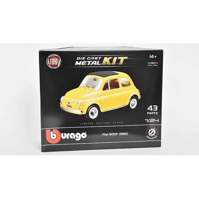 Bburago Fiat 500F 1965 žlutá 1:24 – Zboží Dáma