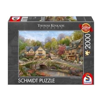 Schmidt Spiele Thomas Kinkade Studios: Summer in Cobblestone Village (2000 Pieces)
