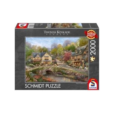 Schmidt Spiele Thomas Kinkade Studios: Summer in Cobblestone Village (2000 Pieces)