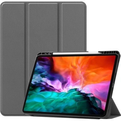 Vsechnonamobil 31010 LEATHER zaklapovací obal Apple iPad Pro 12.9 2022 / 2021 šedý