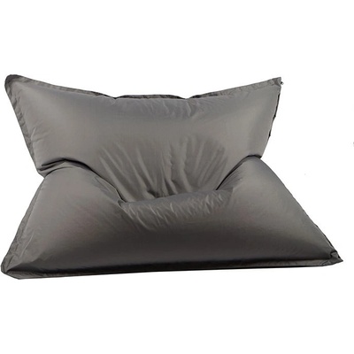 Pufrelax Пуф Голяма възглавница, 350л. , Magic Pillow - Teteron Grey, Перящ се калъф, За открито, Пълнеж от Полистиролни перли