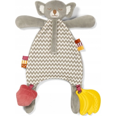 BabyOno prítulníček s pútkom na cumlík Skinny Mate Hank žltá