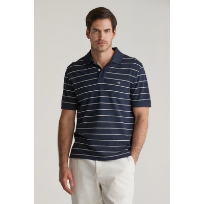 Gant Striped SS Polo evening blue