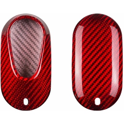 Kľúčenka T-carbon pre Mercedes Benz triedy S / E / G 2021+, červený karbón
