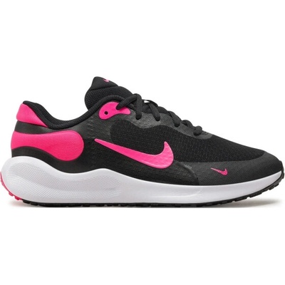 Nike dievčenská športová obuv (tréningová) Revolution 7 Jr black/hyper pink/white