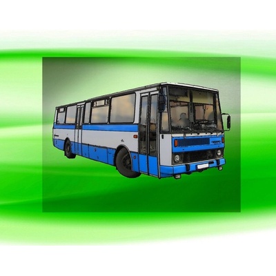 autobus Karosa C734 DTF nažehlovačka 24x14 cm