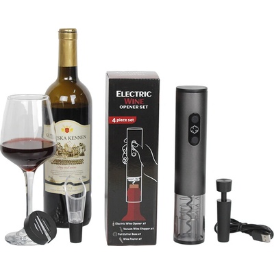 Set s elektrickým otvírákem na víno USB
