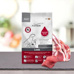 PLATINUM Adult Lamb & Rice - Премиум храна за кучета със 70% прясно агнешко месо 1.5kg/5kg - petvitaminhouse - 34,89 лв