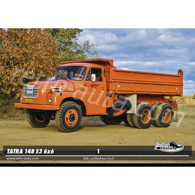 Pohlednice TRUCK č. 01 - Tatra 148 S3 6x6 (1969 - 1982)