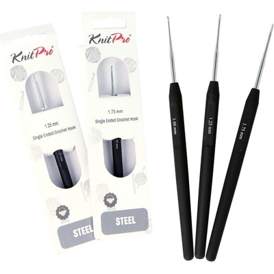KnitPro Steel oceľový háčik s rúčkou