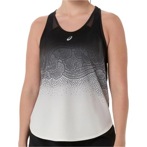 Asics Дамски потник с широка презрамка Asics Women's Road Fade Tank Tank top - Performance Black / Cream (916-5454-0213)