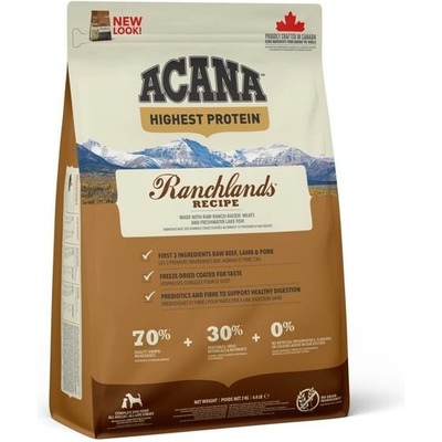 Acana Regionals Ranchlands Beef Lamb Buffalo 2 kg