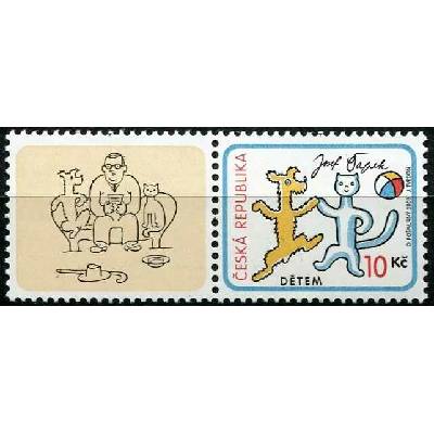 Česká pošta (2008) č. 561 ** KL - Česká republika - Dětem - O pejskovi a kočičce