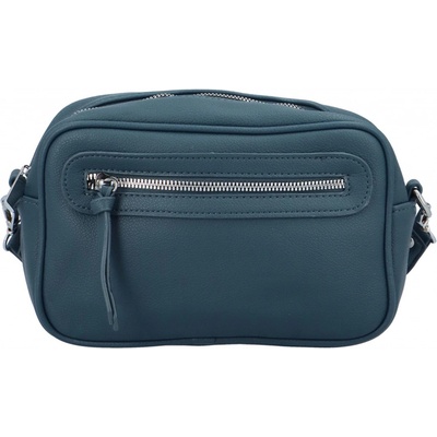 Trendová dámská koženková crossbody Hubag světle modrá