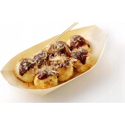 Wimex Fingerfood miska drevená lodička 13 x 8 cm