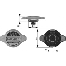 Uzatvárací kryt, chladič GATES RC134