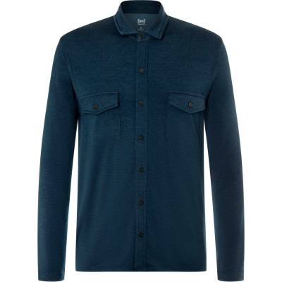 super. natural Мъжка риза с копчета super. natural Adventure Shirt Merino shirt - Blueberry (216-4298-0411)