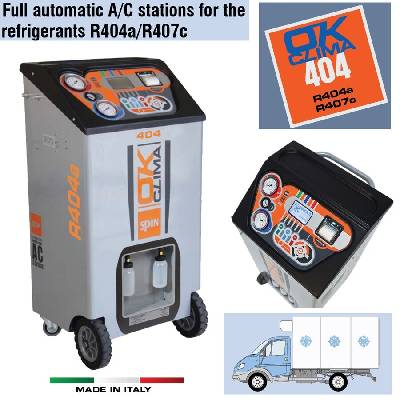 OK Clima Advance 404 Truck за R404a/R407c, SPIN - Автоматична машина за обслужване на хладилни превозни средства с фреон до 12кг