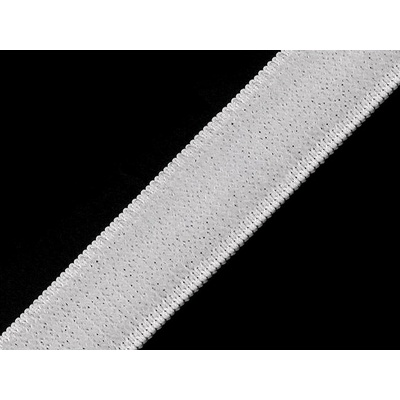Suchý zip plyš šíře 20 mm elastický Varianta: 1 bílá, Balení: 1 m 36300/111549/158659